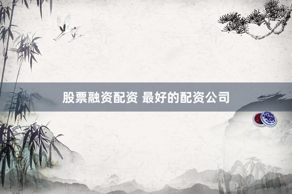 股票融资配资 最好的配资公司