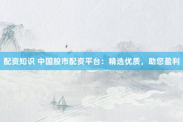 配资知识 中国股市配资平台：精选优质，助您盈利