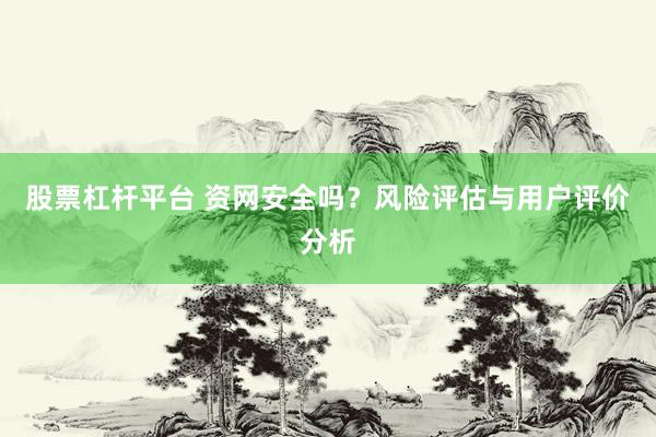 股票杠杆平台 资网安全吗？风险评估与用户评价分析