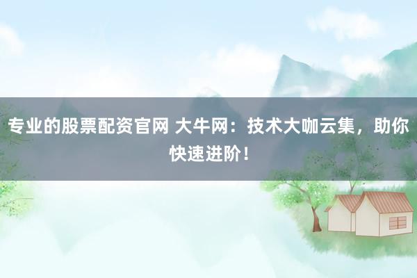 专业的股票配资官网 大牛网：技术大咖云集，助你快速进阶！